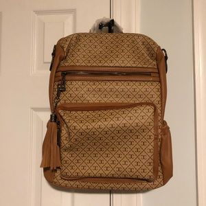 NWT Brown Backpack with CC Logo. Never Been User; Wrapping Still On!